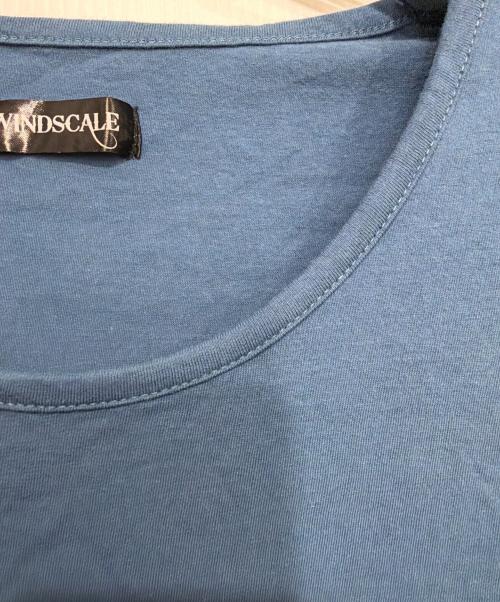 WINDSCALE（ウインドスケール）WINDSCALE (ウインドスケール) 長袖カットソー ブルー サイズ:Mの古着・服飾アイテム