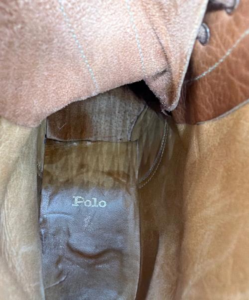 POLO RALPH LAUREN（ポロ・ラルフローレン）POLO RALPH LAUREN (ポロ・ラルフローレン) ショートブーツ ブラウン サイズ:25　1/2の古着・服飾アイテム
