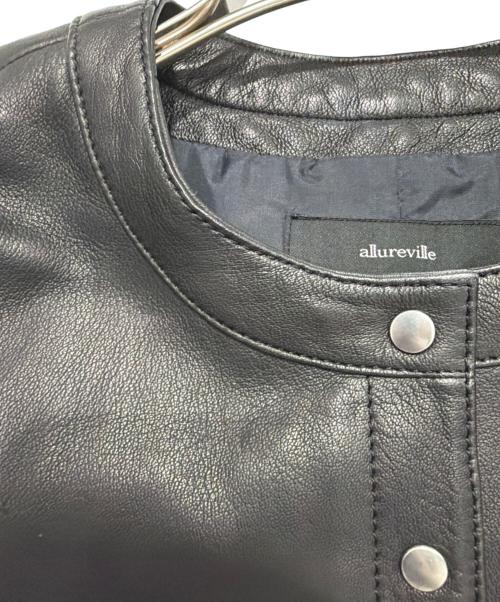 allureville（アルアバイル）allureville (アルアバイル) レザージャケット ブラック サイズ:2の古着・服飾アイテム