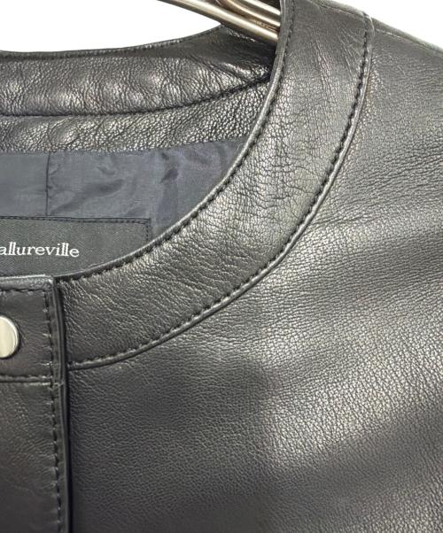 allureville（アルアバイル）allureville (アルアバイル) レザージャケット ブラック サイズ:2の古着・服飾アイテム