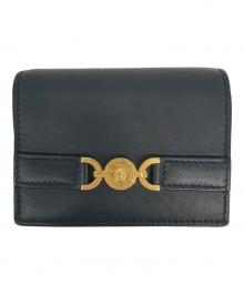 VERSACE（ヴェルサーチ）の古着「2つ折り財布」｜ブラック