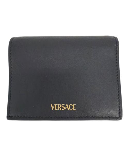 VERSACE（ヴェルサーチ）VERSACE (ヴェルサーチ) 2つ折り財布 ブラックの古着・服飾アイテム