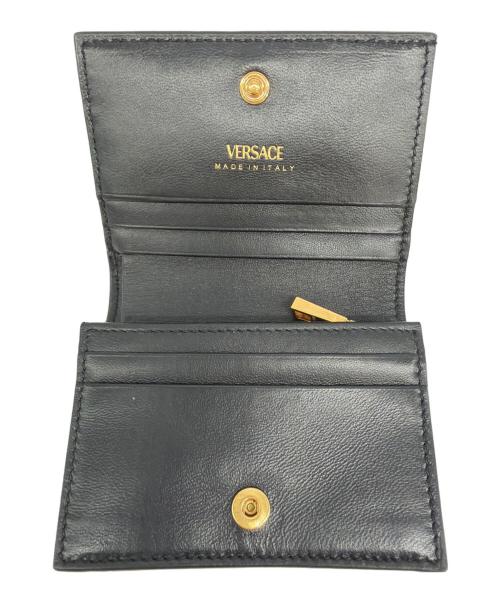 VERSACE（ヴェルサーチ）VERSACE (ヴェルサーチ) 2つ折り財布 ブラックの古着・服飾アイテム