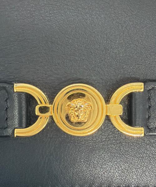 VERSACE（ヴェルサーチ）VERSACE (ヴェルサーチ) 2つ折り財布 ブラックの古着・服飾アイテム