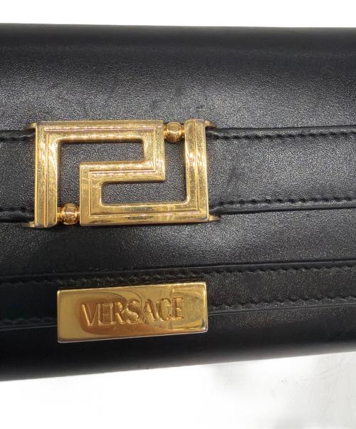 VERSACE（ヴェルサーチ）VERSACE (ヴェルサーチ) 長財布 ブラックの古着・服飾アイテム
