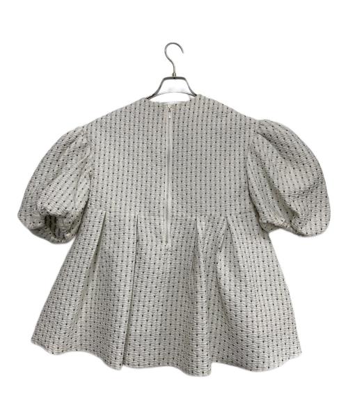 Bluelea（ブルレア）BLUELEA (ブルレア) 半袖ブラウス ホワイト サイズ:freeの古着・服飾アイテム