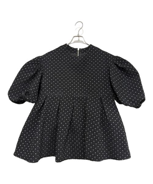 Bluelea（ブルレア）BLUELEA (ブルレア) 半袖ブラウス ブラック サイズ:freeの古着・服飾アイテム