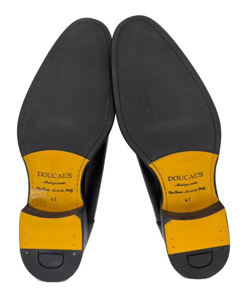 DOUCAL'S（デュカルス）DOUCAL'S (デュカルス) サイドゴアブーツ ブラック サイズ:41の古着・服飾アイテム