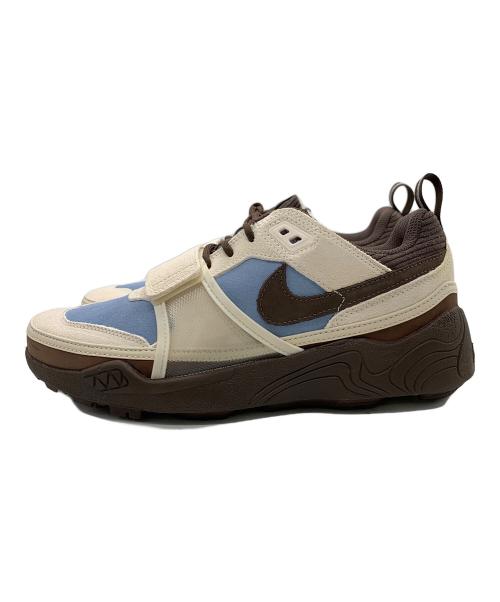 NIKE（ナイキ）NIKE (ナイキ) TRAVIS SCOTT (トラヴィススコット) スニーカー ホワイト×ブラウン×スカイブルー サイズ:27 未使用品の古着・服飾アイテム