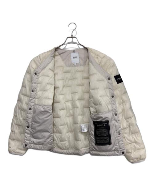 AIGLE（エーグル）AIGLE (エーグル) 撥水 ラ ドゥリ 中綿ジャケット アイボリー サイズ:40の古着・服飾アイテム