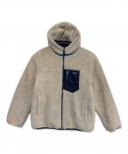 Patagonia CAPILENEパタゴニアキャプリーン）の古着「リバーシブルレディフーディ」｜ベージュ