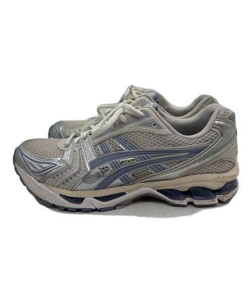 asics（アシックス）asics (アシックス) ローカットスニーカー ホワイト×ブルー サイズ:26.5cmの古着・服飾アイテム