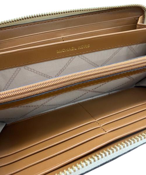 MICHAEL KORS（マイケルコース）MICHAEL KORS (マイケルコース) 長財布 アイボリー×ブラウンの古着・服飾アイテム