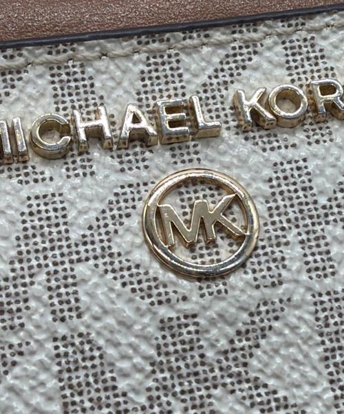 MICHAEL KORS（マイケルコース）MICHAEL KORS (マイケルコース) 長財布 アイボリー×ブラウンの古着・服飾アイテム