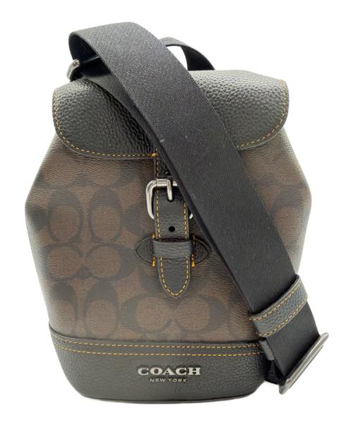 COACH（コーチ）COACH (コーチ) ショルダーバッグ ブラウン×ブラックの古着・服飾アイテム