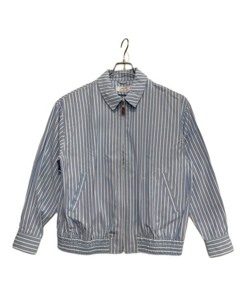 Sea Room lynn（シールームリン）Sea Room Lynn (シールームリン) ストライプハリントンジャケット ブルー サイズ:freeの古着・服飾アイテム