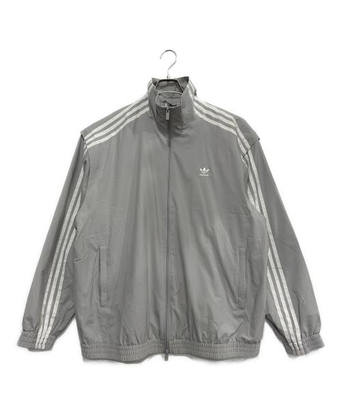 adidas Originals（アディダスオリジナル）adidas originals (アディダスオリジナル) ナイロンジャケット ライトグレー サイズ:XL 未使用品の古着・服飾アイテム