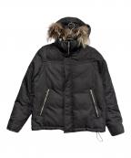 BLACK LABEL CRESTBRIDGEブラックレーベル クレストブリッジ）の古着「2WAYダウンジャケット」｜ブラック