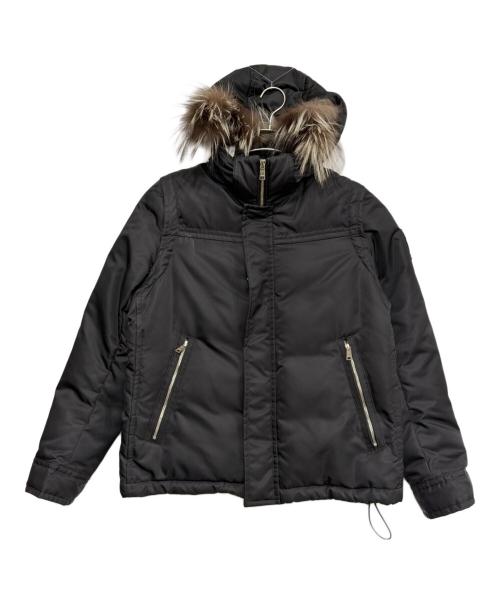 BLACK LABEL CRESTBRIDGE（ブラックレーベル クレストブリッジ）BLACK LABEL CRESTBRIDGE (ブラックレーベル クレストブリッジ) 2WAYダウンジャケット ブラック サイズ:XLの古着・服飾アイテム