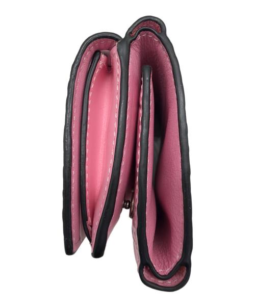 LOEWE（ロエベ）LOEWE (ロエベ) 3つ折り財布 ピンクの古着・服飾アイテム