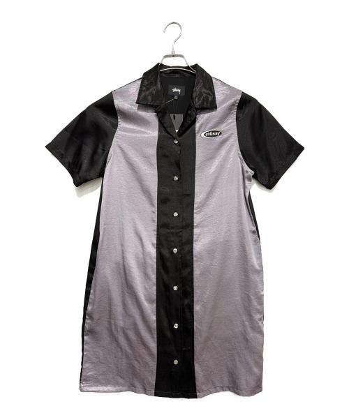 stussy（ステューシー）stussy (ステューシー) 半袖ワンピース ブラック サイズ:S 未使用品の古着・服飾アイテム
