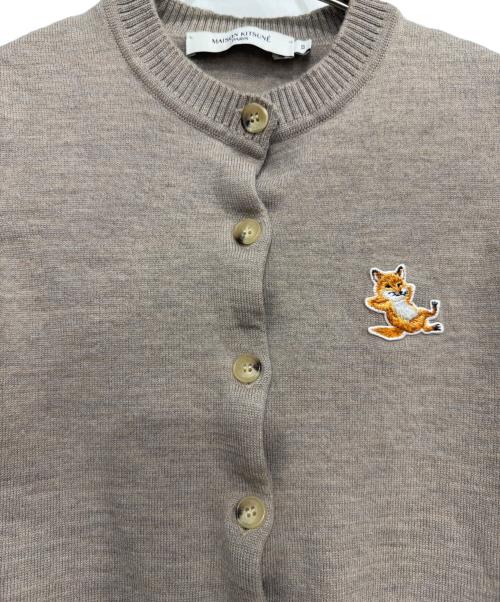 maison kitsune（メゾンキツネ）MAISON KITSUNE (メゾンキツネ) 厚手カーディガン ブラウン サイズ:XSの古着・服飾アイテム