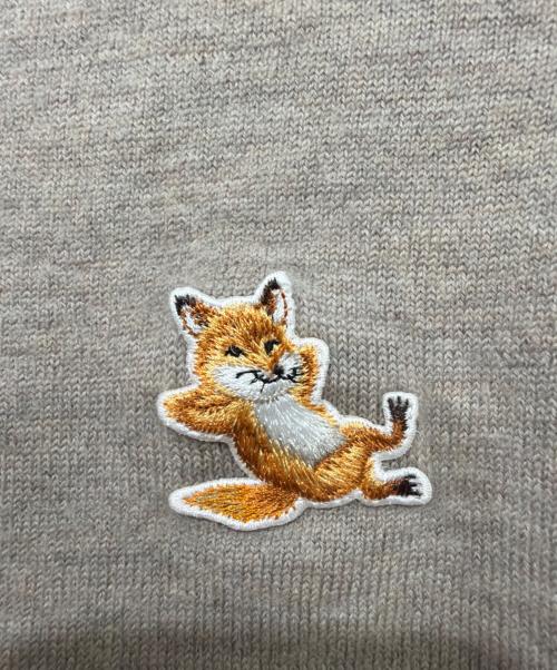 maison kitsune（メゾンキツネ）MAISON KITSUNE (メゾンキツネ) 厚手カーディガン ブラウン サイズ:XSの古着・服飾アイテム