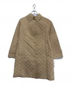 BURBERRYバーバリー）の古着「キルティングステンカラーコート」｜ベージュ