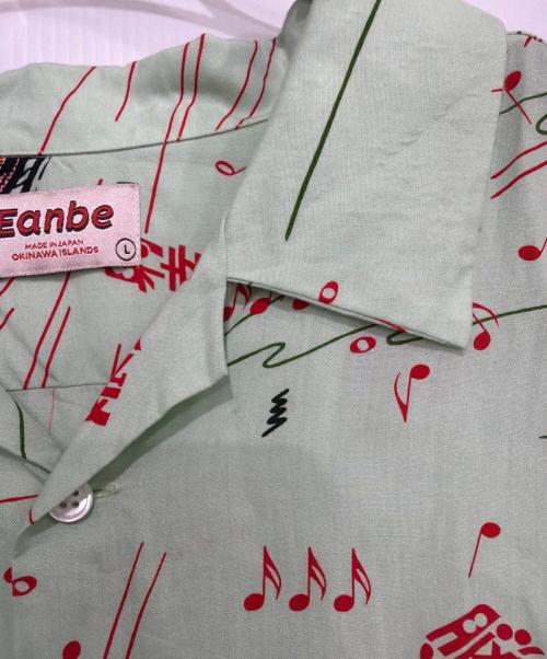 EANBE（イアンベ）eanbe (イアンベ) アロハシャツ グリーン サイズ:Lの古着・服飾アイテム
