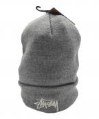 stussyステューシー）の古着「ニット帽」｜グレー