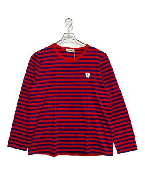 marimekko（マリメッコ）marimekko (マリメッコ) 長袖カットソー レッド×パープル サイズ:L 未使用品の古着・服飾アイテム