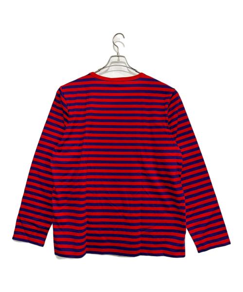 marimekko（マリメッコ）marimekko (マリメッコ) 長袖カットソー レッド×パープル サイズ:L 未使用品の古着・服飾アイテム