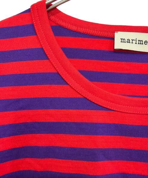 marimekko（マリメッコ）marimekko (マリメッコ) 長袖カットソー レッド×パープル サイズ:L 未使用品の古着・服飾アイテム