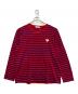 marimekko（マリメッコ）の古着「長袖カットソー」｜レッド×パープル