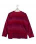 marimekko (マリメッコ) 長袖カットソー レッド×パープル サイズ:L 未使用品：15000円