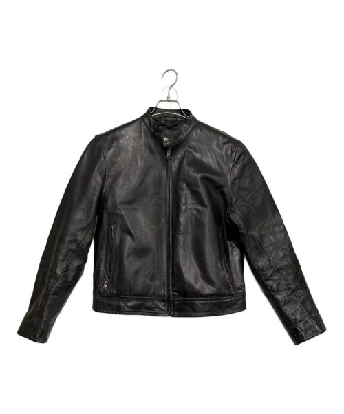 GAP（ギャップ）GAP (ギャップ) シングルレザージャケット ブラック サイズ:XXSの古着・服飾アイテム