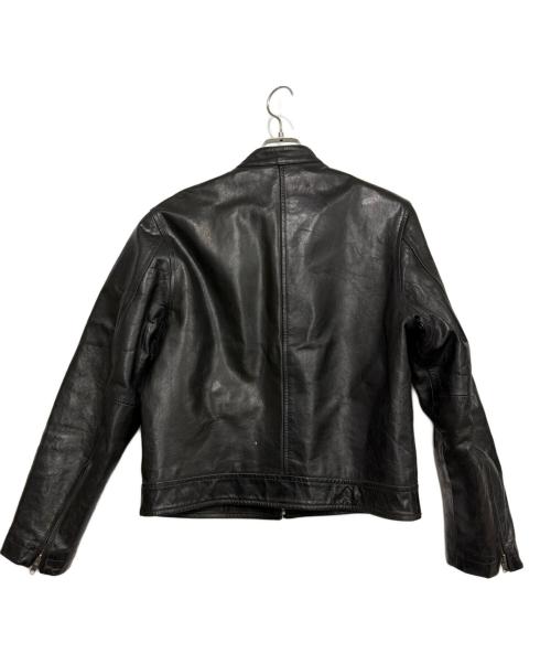 GAP（ギャップ）GAP (ギャップ) シングルレザージャケット ブラック サイズ:XXSの古着・服飾アイテム