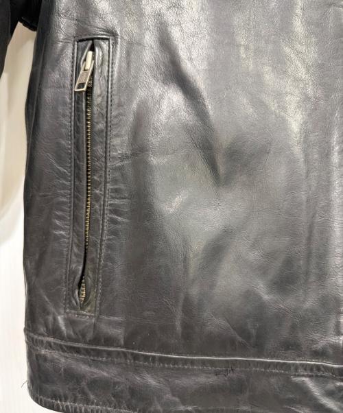 GAP（ギャップ）GAP (ギャップ) シングルレザージャケット ブラック サイズ:XXSの古着・服飾アイテム