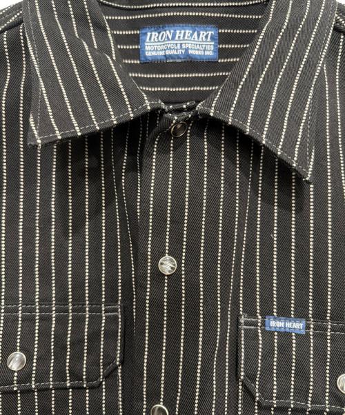 IRON HEART（アイアンハート）IRON HEART (アイアンハート) ウォバッシュメカニックシャツ ブラック サイズ:XLの古着・服飾アイテム