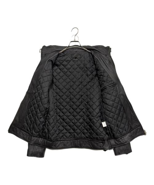 JACKROSE（ジャックローズ）JACKROSE (ジャックローズ) ラムレザージャケット ブラック サイズ:5の古着・服飾アイテム