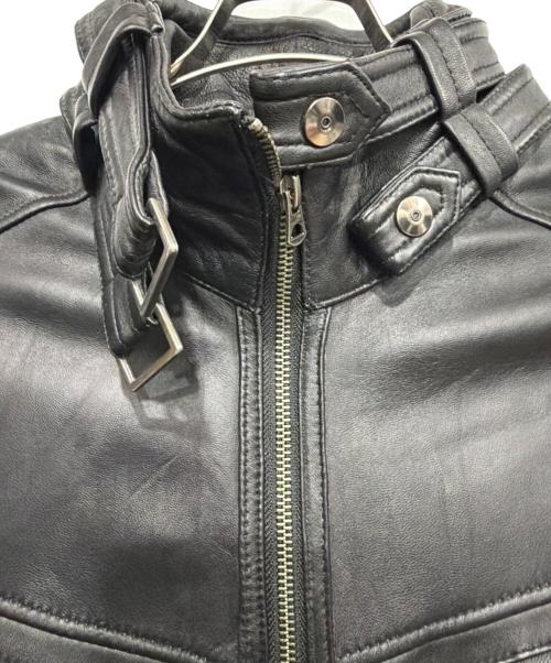 JACKROSE（ジャックローズ）JACKROSE (ジャックローズ) ラムレザージャケット ブラック サイズ:5の古着・服飾アイテム