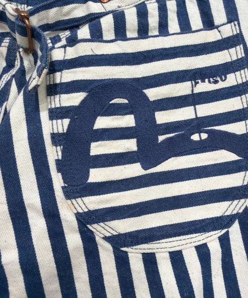 EVISU（エヴィス）EVISU (エヴィス) デニムパンツ ホワイト×ブルー サイズ:34の古着・服飾アイテム