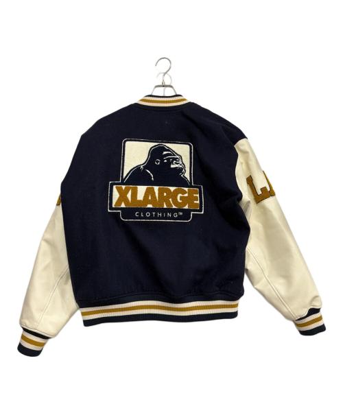 X-LARGE（エクストララージ）X-LARGE (エクストララージ) OG ロゴ バーシティ ジャケット ネイビー サイズ:Lの古着・服飾アイテム