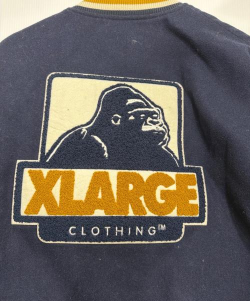 X-LARGE（エクストララージ）X-LARGE (エクストララージ) OG ロゴ バーシティ ジャケット ネイビー サイズ:Lの古着・服飾アイテム