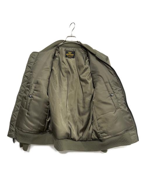 HOUSTON（ヒューストン）HOUSTON (ヒューストン) MA-1ジャケット オリーブ サイズ:XLの古着・服飾アイテム