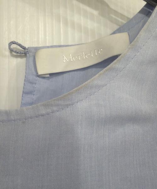 merlette（マーレット）Merlette (マーレット) 長袖ワンピース ブルー サイズ:SMALLの古着・服飾アイテム