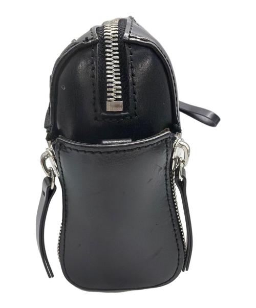 DIESEL（ディーゼル）DIESEL (ディーゼル) スタッツフリルショルダーバッグ ブラックの古着・服飾アイテム