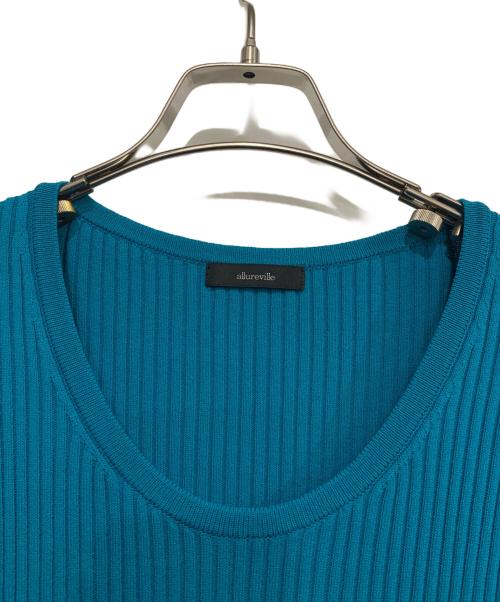 allureville（アルアバイル）allureville (アルアバイル) ニットワンピース ブルー サイズ:Mの古着・服飾アイテム