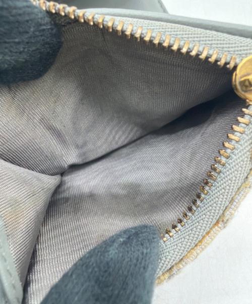 Christian Dior（クリスチャン ディオール）Christian Dior (クリスチャン ディオール) Saddle Lotus ウォレット グレーの古着・服飾アイテム
