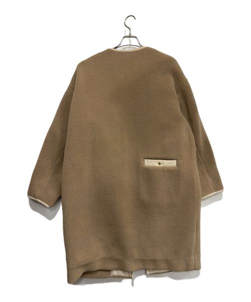 RIVE DROITE（リヴドロワ）RIVE DROITE (リヴドロワ) ノーカラーボアコート ベージュ サイズ:Fの古着・服飾アイテム
